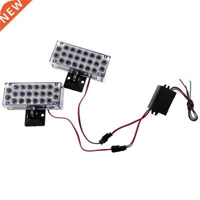 2 x 22 LED Car Flashing Emergency Light Grill Strobe Flash L