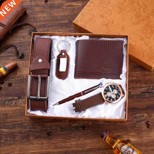 lt + Wallet + Keychain + large dial quartz watch + pen Watch