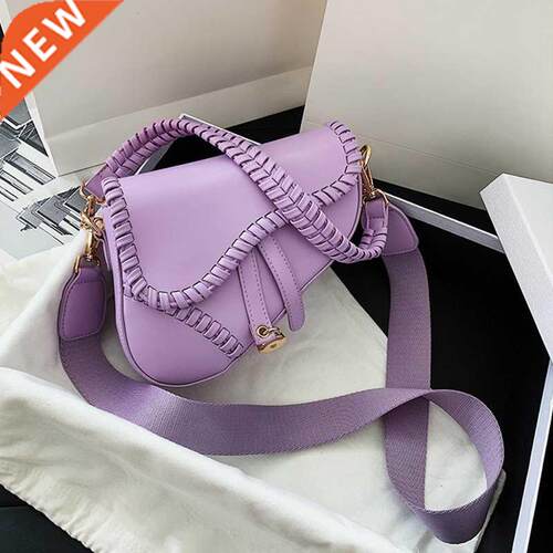 2022 New Fashion Saddle Women Bag One Shoulder Handle rend C