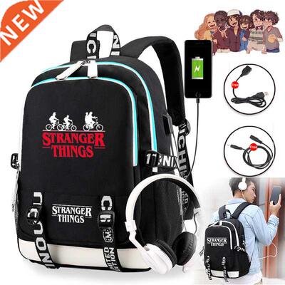 Stranger Things 3 Multifunction USB Charge School Bags Stude