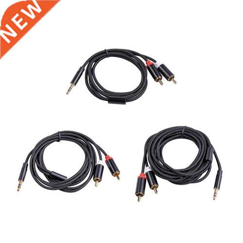 RCA Cable HiFi Stereo 2RCA to 3.5mm Audio Cable AUX Jack 3.5