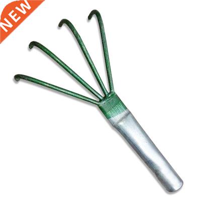 Agricultural Carbon Steel Four-toothed Tines Rake Small Hand
