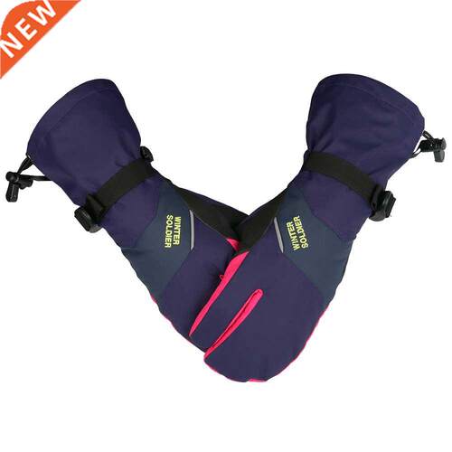 New  Fingers Waterproof Winter Snow Ski Mittens Men Women B
