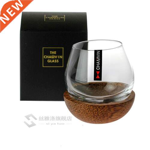 Slow Roll Whisky Rock Fund Wine Glass Japanese Style Wooden