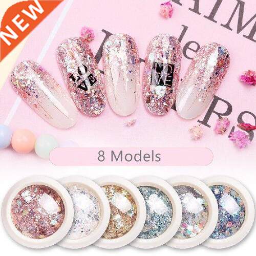 D DIY Nails Decorations 1 Box Nail Art Mermaid Glitter