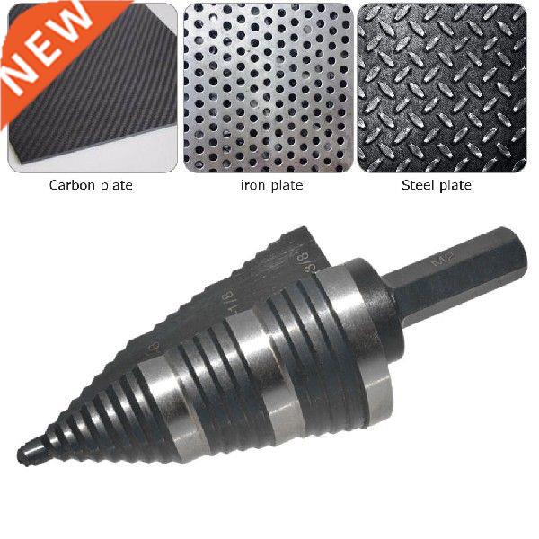 HSS Straight Groove Taper Step Drill with Hexagonal Shank