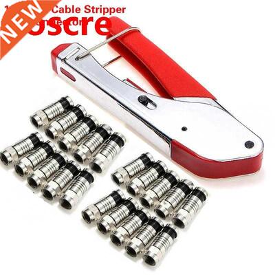 Coaxial Cable Manual Crimping Tool Set Kit F-Type Compressio