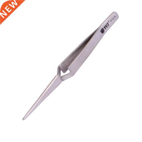 121mm Cross Lock Stainless Steel Precision Tweezers Reverse