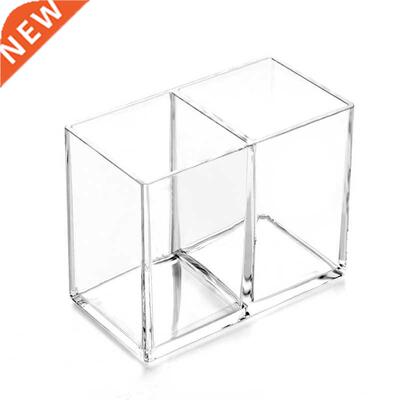Clear Acrylic Makeup Brush Holder Pen Pencil Cup Holder Cosm