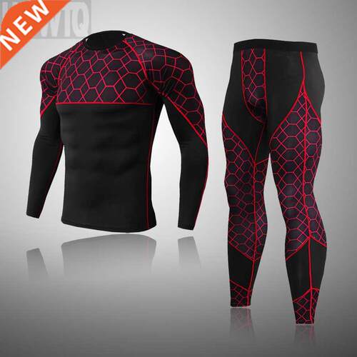 New Winter Men Ski Thermal Underwear Sets Elastic Motorcycle