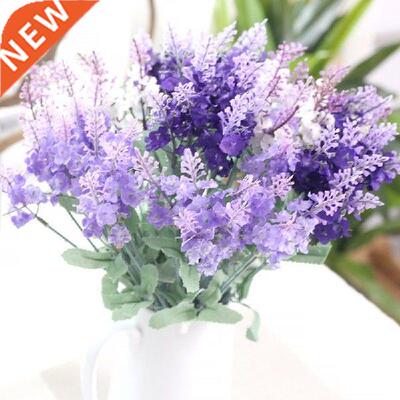 Lavender Artificial Flowers Branch Holiday Office Home