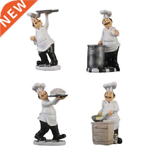 French Chef Pierre Chef Figurine Decorative Display and