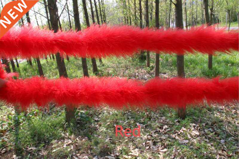 2 meters Thicken Fluffy Turkey Feather Boa Soft Full Plume T图片