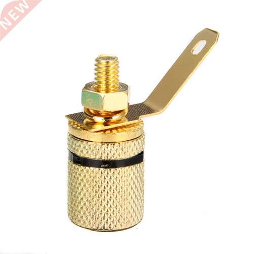 10pcs Gold Plated Binding Post Speaker Cable Amplifier Audio