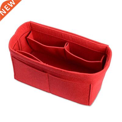 Purse Organizer Insert Makeup Handbag , Felt Bag organizer w
