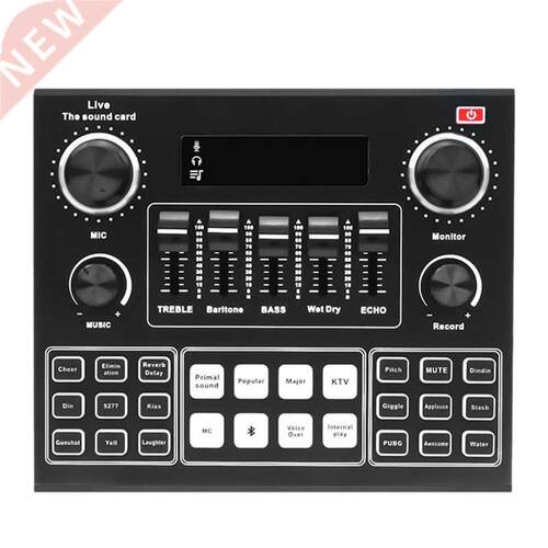 V9 Sound Card Mixer with Effector and Voice Changer 12 Kinds