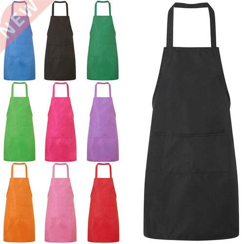 Kitchen Apron With Pocket Solid Cooking Kitchen Apron Chef W