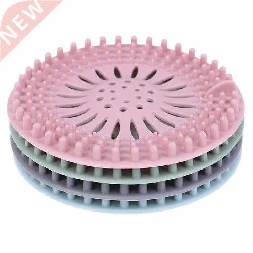 Hair Stopper Floor Drain Mat Silicone Shower Drain Covers