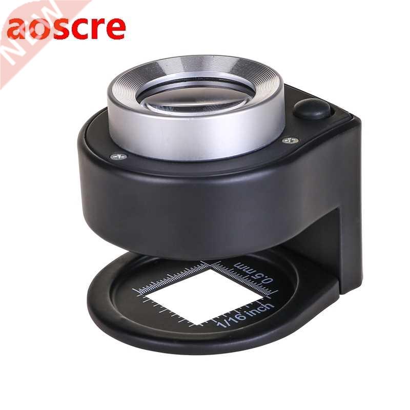 30X LED UV Light Magnifying Glass Lpupes 6 LED Lamp Optics L-封面