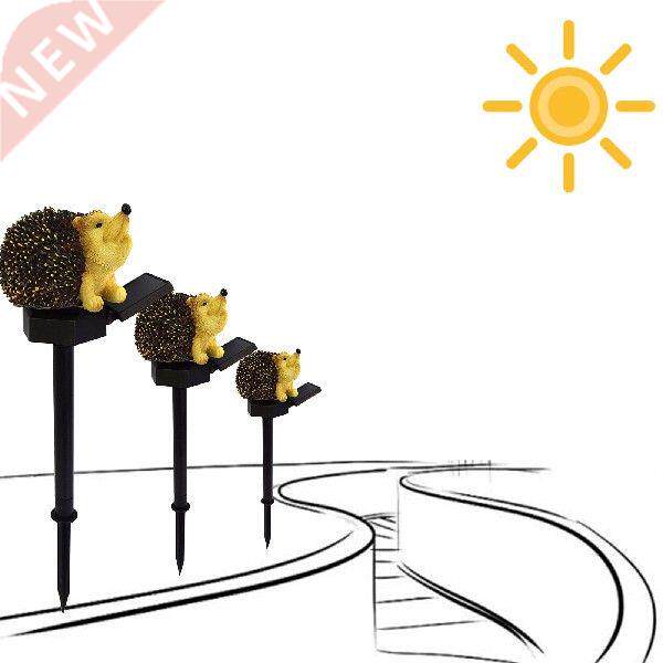 Solar Garden LightsOutdoor Solar Hedgehog Statue Ornament图片