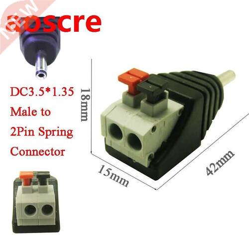10pcs free shipping 3.5*1.35mm DC connector / DC Plug/ DC Po