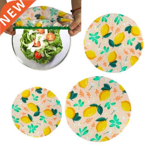 3 Pieces Cotton Bowl Covers 3pcs Food Storage Container Lid