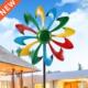 Decor Colorful New Metal Garden Leaf Wind Windmill