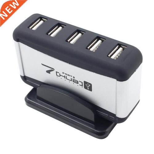 7 Port USB 2.0 HUB USB Splitter with AC Power Adapter Cable