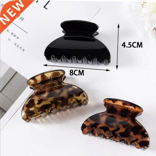 3PCS Plastic Black Crab Hair Claw Clips tail Holder Clamp Ba