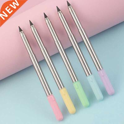 Creative Retractable Eternal Pencil Can Last for Writing Met
