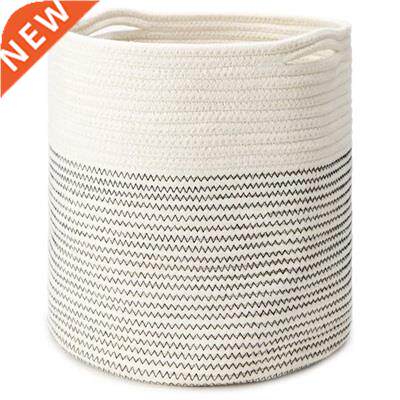 Cotton Rope Plant Basket Modern Indoor Planter Flower Pot
