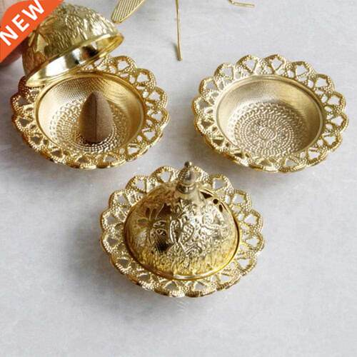Mini Censer Lace Design Portable Metal Domestic Incense Burn