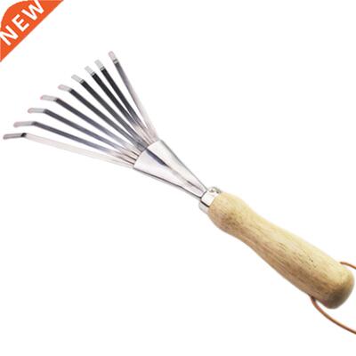 Rakes For Gardening - 9 Strong Tines Gardening Leaf Rake