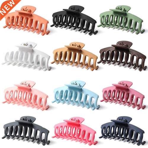 12 Pack Hair Claw Clips,4. Inches Nonslip Large Matte Hair