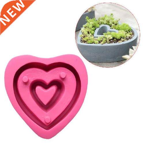 Love Flower Pot Mold Home Decoration DIY Gypsum Cement