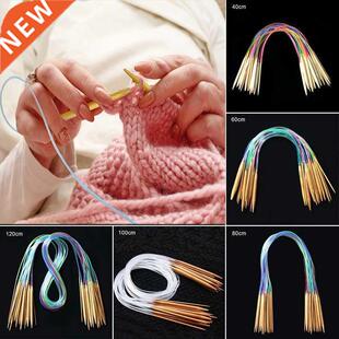 18Pcs/Set Circular Knitting Needles Set Double Cusp Croc