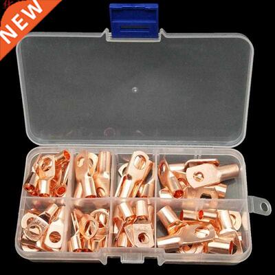 60Pcs SC Bare Copper Terminals Circular Splice Ring Terminal