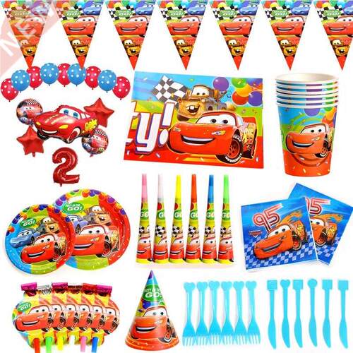 Lightning McQueen Cars Birthday Party decorations pa