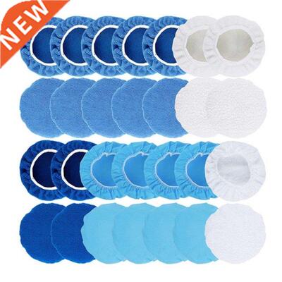 Durable 28x/Pack Polishing Waxing Set Waxer Bonnet Pads 5''/