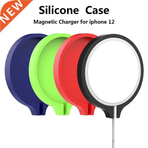 For IPhone 12 Wireless Charger Accessories Soft Silicone Ca