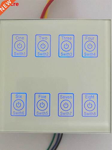 12V24V 8-way capacitive touch switch module with Relay Self-