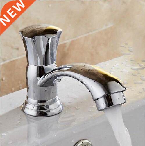 G1 / 2 Zinc Alloy Bathroom Basin Sink Faucet Deck Mounted