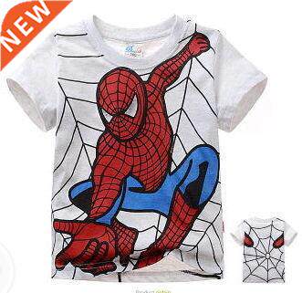 Car Children's clothing Spiderman children's T-shirt summer