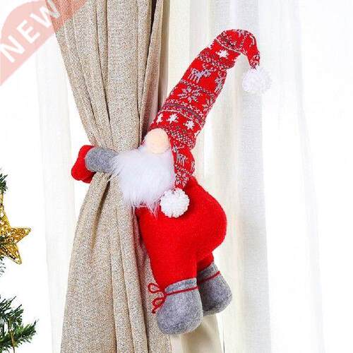 Christmas Curtain Buckle Swedish Gnome Santa Fastener