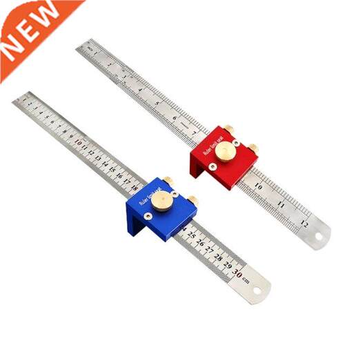 12 Inches Ruler Positioning Block Wooden Woodworking Line Lo