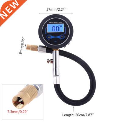 Digital Tire Air Pressure Gauge 200Psi with Adapter Kit for