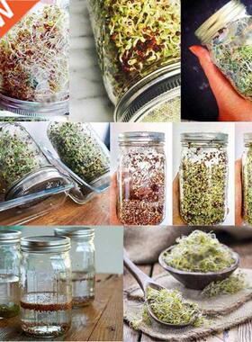 Sprouting Jar with 304 Stainless Steel Screen Lid Wide Mouth
