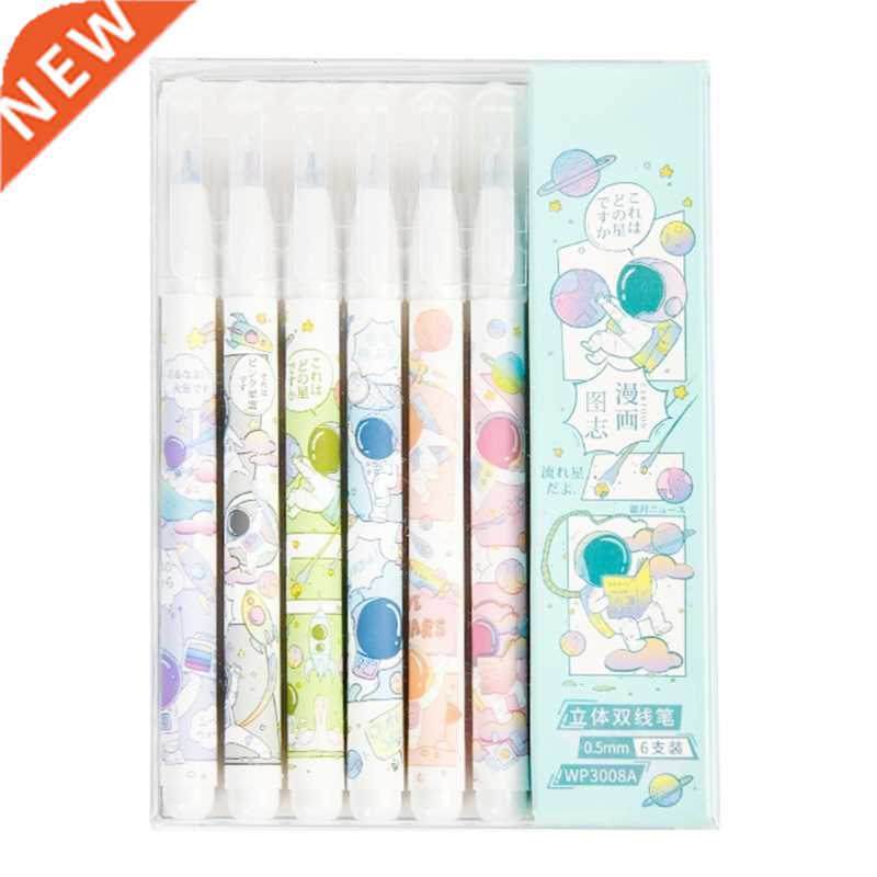 2 Colors Marker Pens Set Dual Tip Colored Artist Markers Pro图片