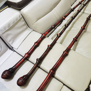 云南文人筇竹杖罗汉竹艺术文玩装饰户外徒步登山防滑拐棍手杖禅杖