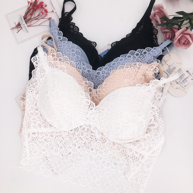 曼妮芬正品纯棉杯内衣女夏季薄款无钢圈抹胸吊带背心式文胸学生